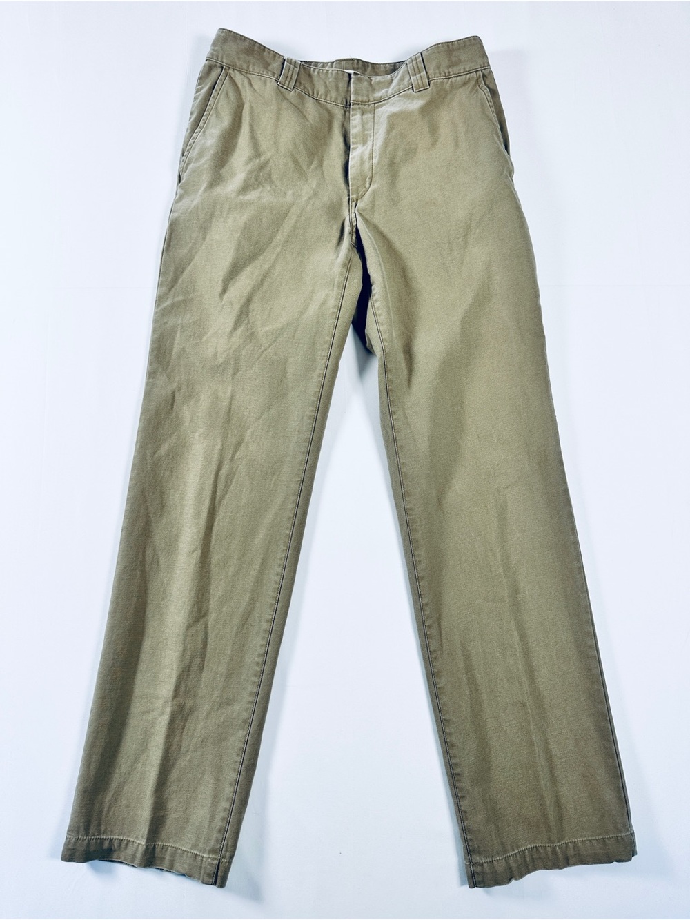Aritzia Tna Olive Green Cotton Straight-Leg Chino Pants Size 6